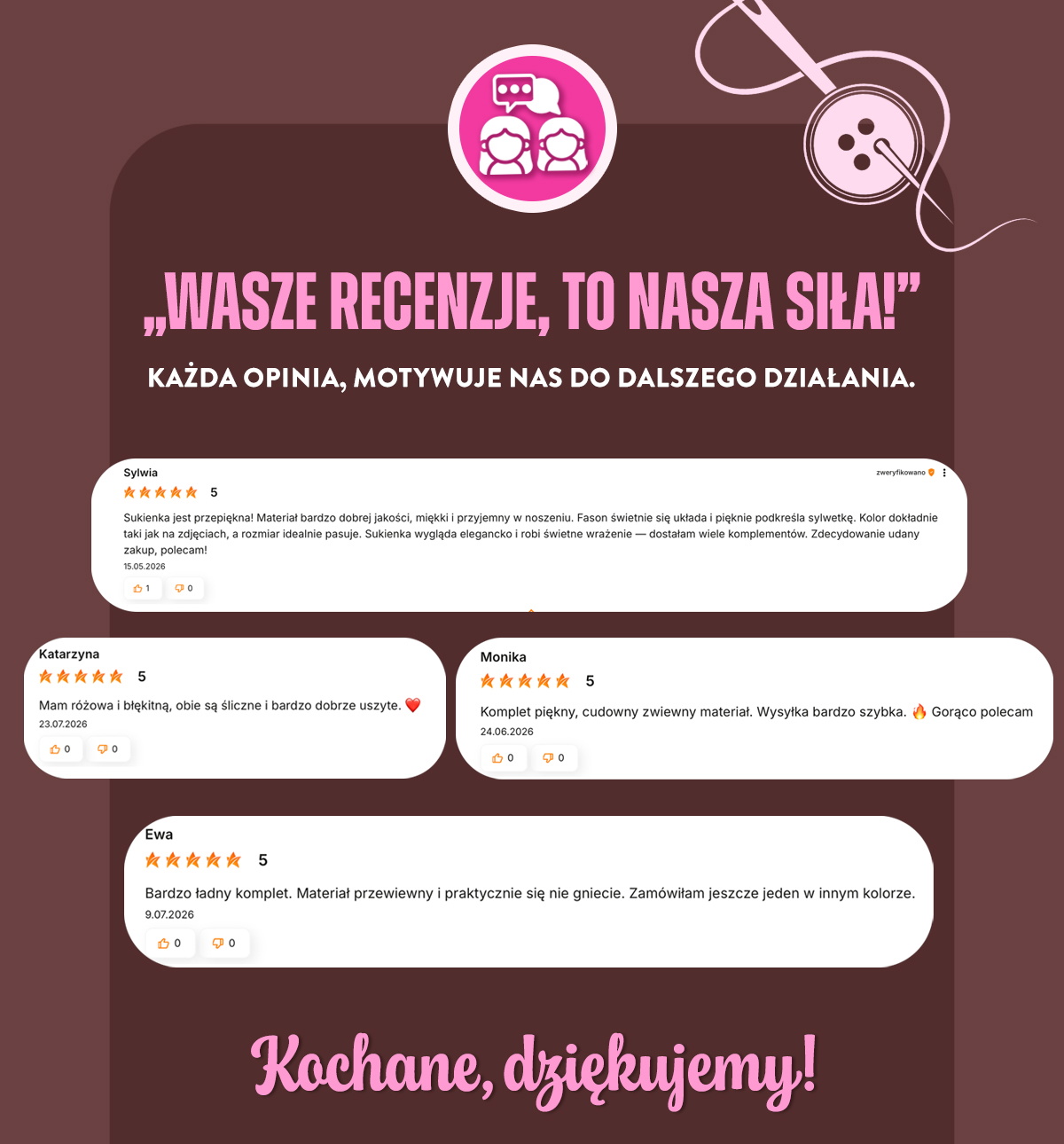 Wasze recenzje to nasza siła. 